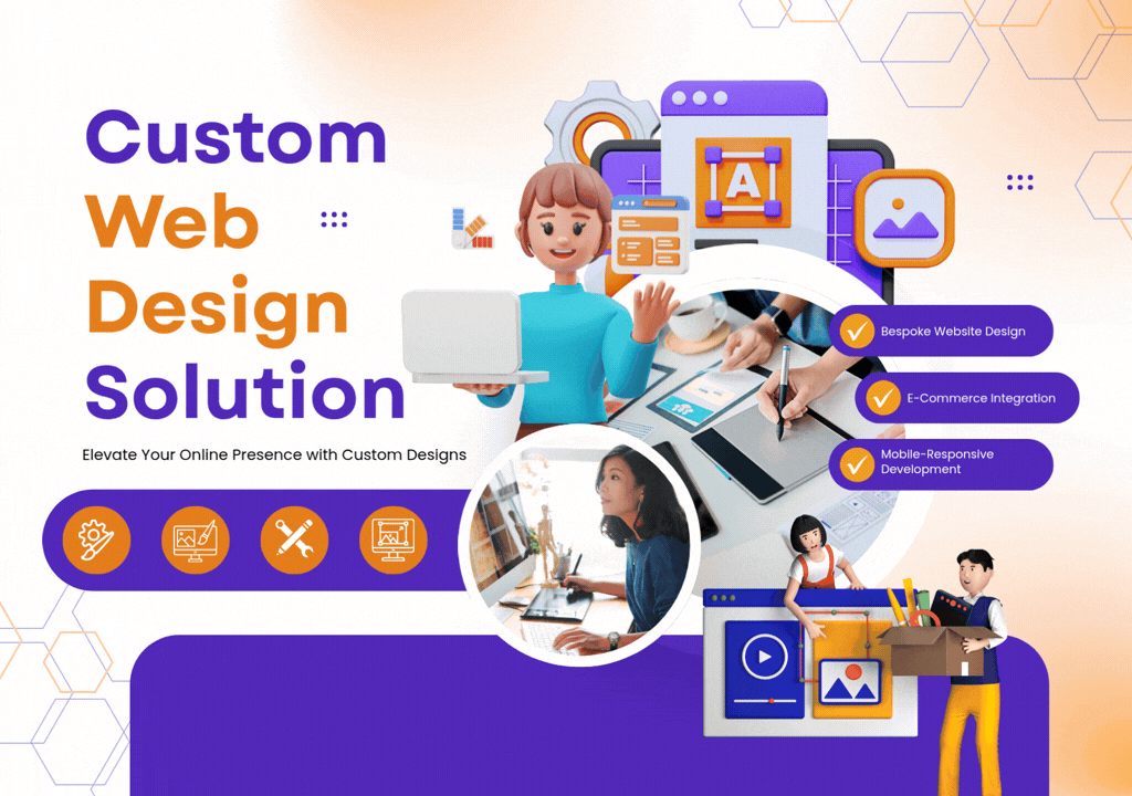custom website design banner